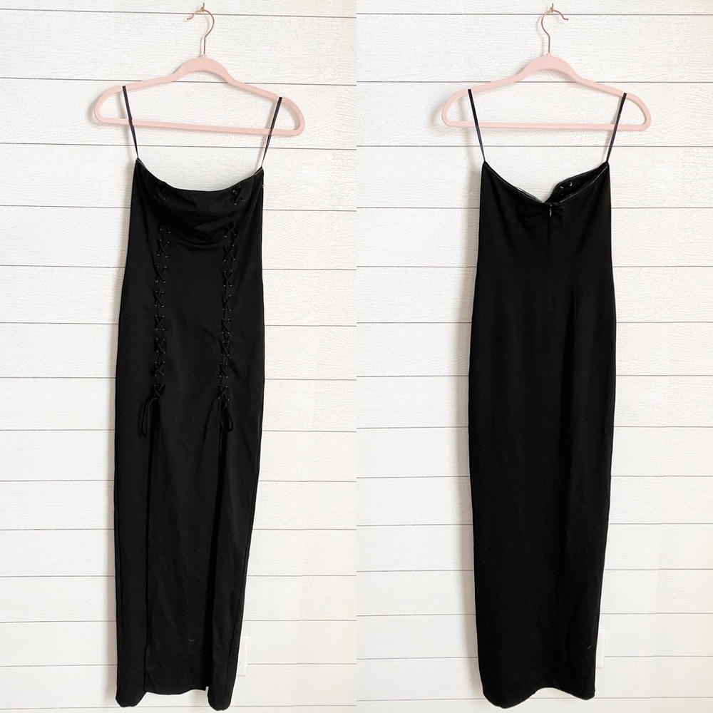 NWT Chrissy Teigen Phoebe Lace Up Gown - Picture 2 of 5